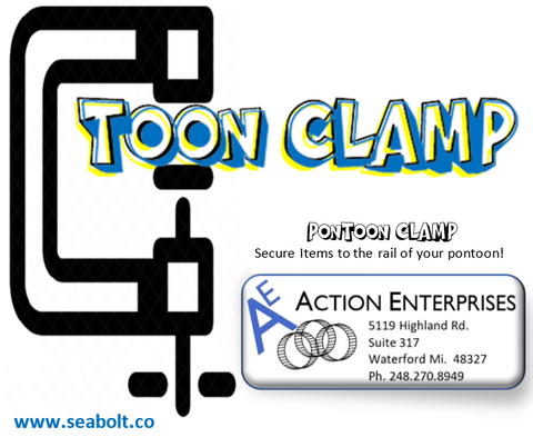 Toon Clamp - Pontoon Rail Clamp Kit